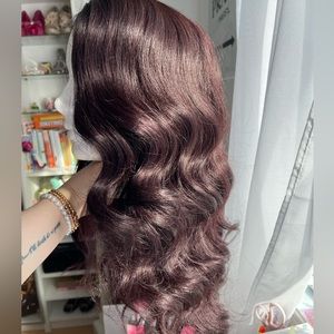 Dark brunette Lacefront wig